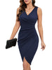 Women's V Neck Sleeveless Dress