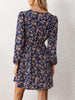 Women's Floral Mini Fall Dress